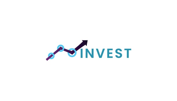 investment logo design vector