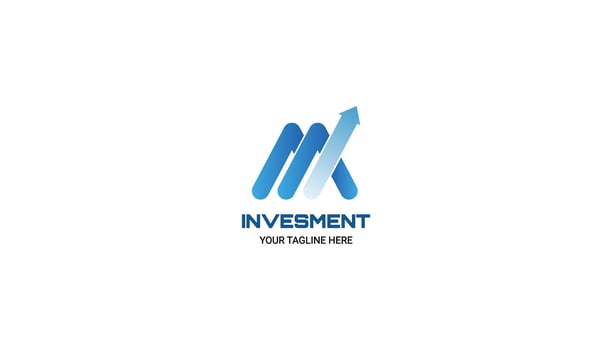 letter n investment logo design vector