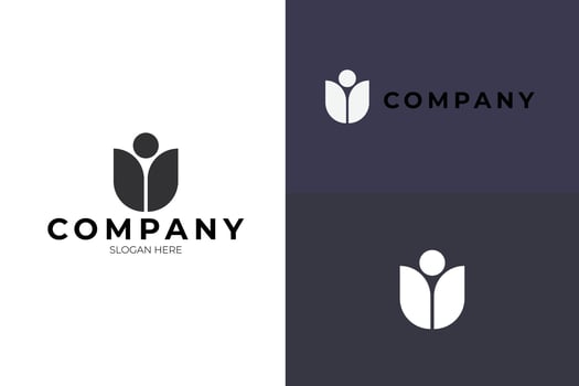 minimalist logo design ideas with letter u vector