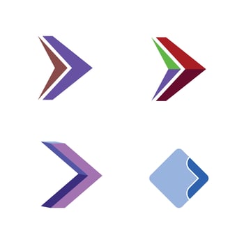 set arrow logo and icon design ideas vector
