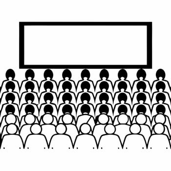 Impromptu mindfulness flash mob concept as Wide shot of a mindfulness flash mob forming in a public space Camera follows the spread of stillness through the crowd Shows creative Square Square vector