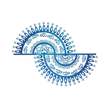 Mandala shape design Creative Art vector