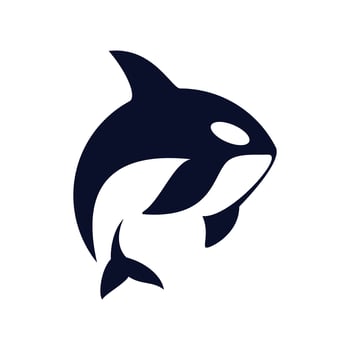 Jumping Orca Logo vector
