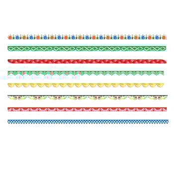 Creative decorative border abstract colorful illustration vector