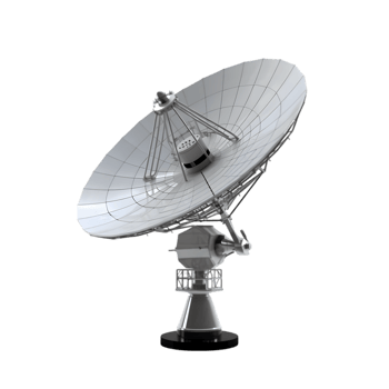 Satellite dish installation for communication urban area technology image outdoor setting side view modern connectivity png