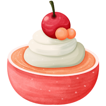 Cherry cake clipart png