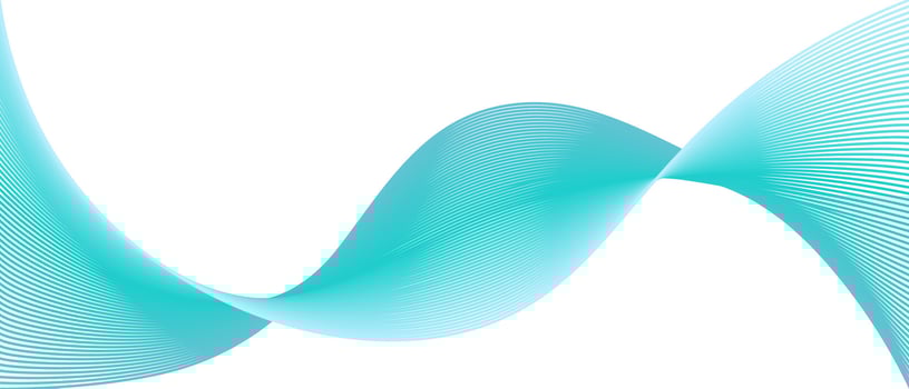 Abstract Blue Wave Lines Flowing Curve on white background vector
