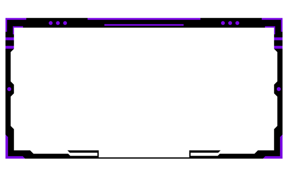 Overlay template for streamer png