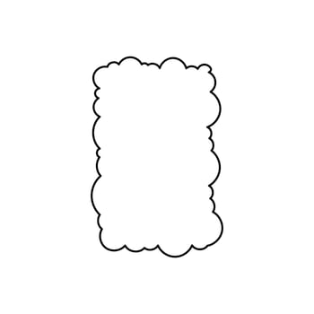 Cute hand drawn doodle sheep isolated on white background. vector