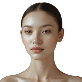 Timeless Elegance Stock Photo of a Radiant Woman with Flawless Skin png