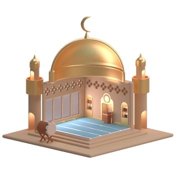 3D Isometric Mosque png