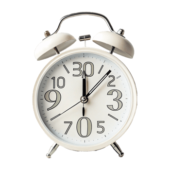 Close-up of alarm clock on transparent background png