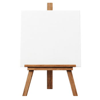 White Paper Board With Writing Hand on Transparent background png