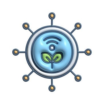 Smart Agriculture Icon IoT and Green Technology Integration Symbol png