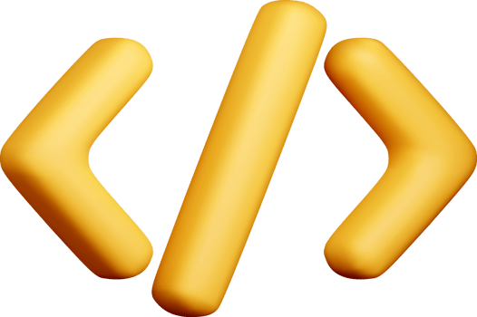 3d yellow Code Icon png