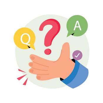 F and Q Concepts Style illustrations. EPS 10 File stock illustration vector
