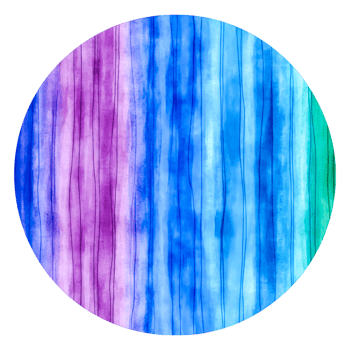 Colorful Watercolor Pattern with Vertical Lines in Round Format png