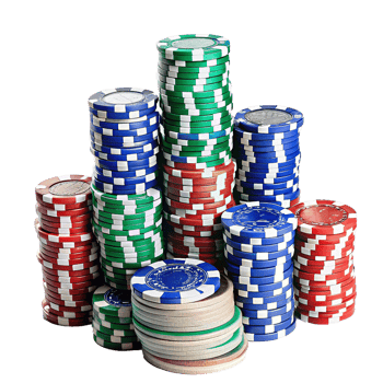 Colorful Stack of Casino Poker Chip Ready for a Big Game png