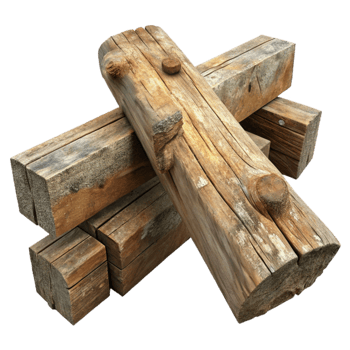 impressive rustic Weathered Timber Stack Rustic Wood Beams professional png