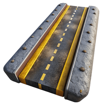 extraordinary contemporary Stone Road Bridge 3D Model of a Game Asset genuine png
