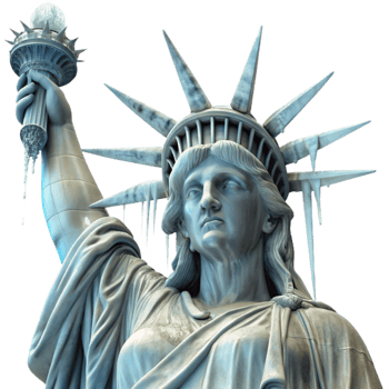 beautiful rustic Frozen Lady Liberty A Symbol of Resilience exclusive png