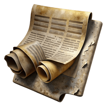 magnificent abstract Ancient Manuscript Historical Document Scroll authentic png