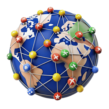 Global Connections A Networked World png
