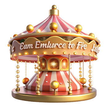 stunning creative Whimsical Carousel Festive Fairytale Ride original png