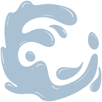 Light blue abstract drops with a shiny liquid-like appearance. It looks like a wave or splash on a transparent background. png
