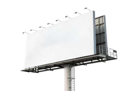 Vacant billboard for ad placement png