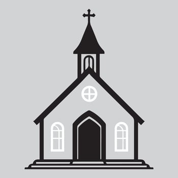 church icon illustration vector