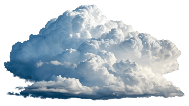 Majestic cloud formation in a clear sky png