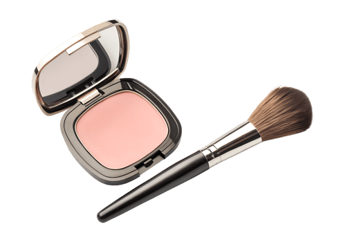 Makeup essentials on a clean white background png