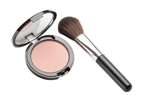 Blush and brush essentials on white png