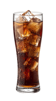Refreshing cold drink in a tall glass with ice png