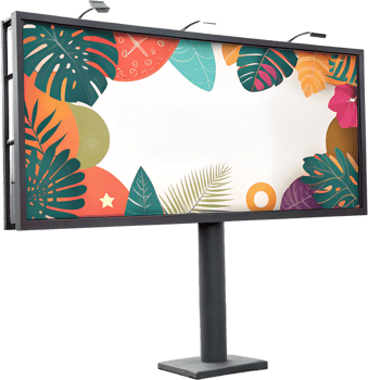 Tropical leaf design billboard png
