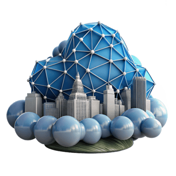 serene traditional Smart City Cloud Computing Networked Urban Infrastructure high quality png