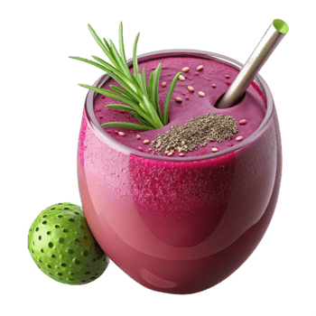 serene traditional Vibrant Beet Smoothie Recipe with Rosemary Seeds high resolution png
