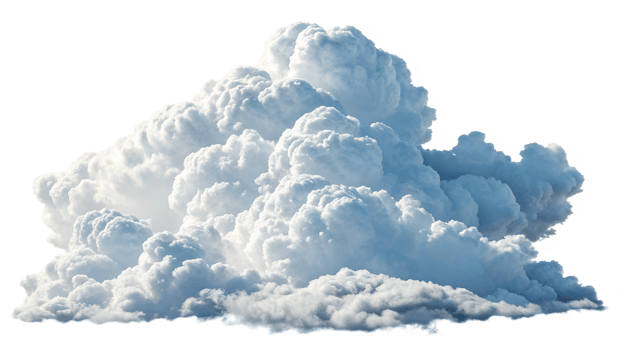 Beautiful white clouds forming in the sky png