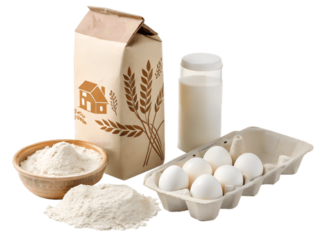 Baking essentials for homemade treats png