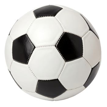 Soccer ball on a white background ready for play png