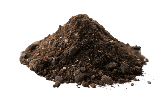 Natural soil pile gathered from the ground png