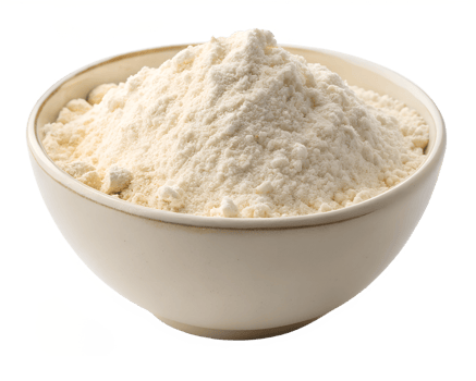Flour in a bowl ready for baking activities png