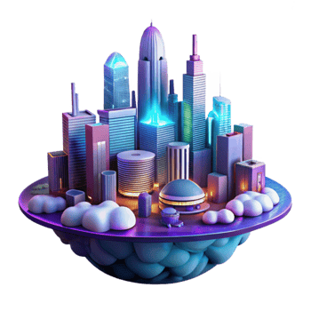 Futuristic Cityscape Skyscrapers, Metropolis, Urban Development png