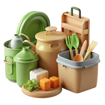 Kitchen Utensil and Cookware Organization png