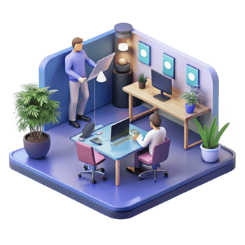 Modern Office Workspace Collaboration Productivity and Teamwork png