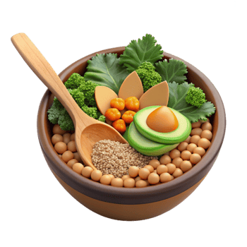 impressive classic Healthy Bowl Quinoa, Soybeans, Avocado, and Greens 4K png