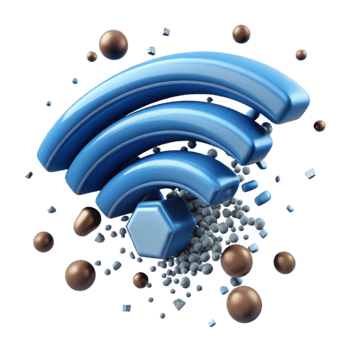 wonderful artistic Wireless Network Signal Data Transmission, Connectivity, Internet Access, Speed, Range, Performance, Coverage, Technology, Signal Strength original png