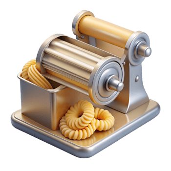 beautiful creative Pasta Maker Machine Create Delicious Spiral Treats 4K png