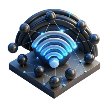 vibrant vintage Global Network Connectivity Wireless Signal Data Transmission premium png